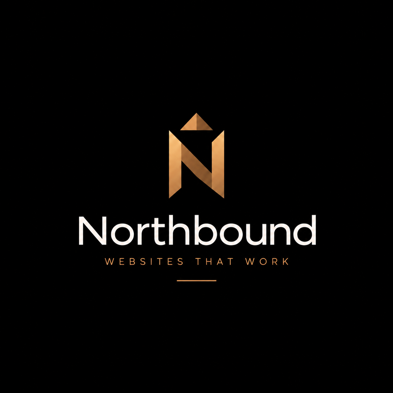 Northbound bronze logo and wordmark, Websites That Work